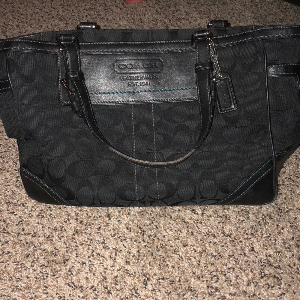 Large Black Coach Tote